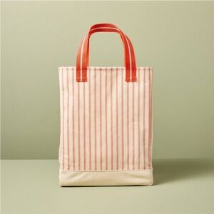 Engineered Stripe Market Tote Orange/ Natural - Hearth & Hand™ with Magnolia